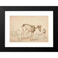 thumbnail image 2 of Jacques-Raymond Brascassat 14x11 Black Modern Framed Museum Art Print Titled - Gasting (1834), 2 of 5