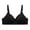 Black, variant on THDHVS Wireless Bras for Women,Bras for Women,Lady's Embroidered Glossy Comfortable Breathable Bra Underwear No Rims Pink 46