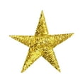 thumbnail image 2 of (10 Pieces) 5/8" Metallic Gold Star, Iron-on Patch, Embroidered Badge, 2 of 3