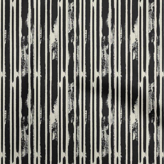 oneOone Cotton Poplin Black Fabric Abstract Craft Projects Decor Fabric Printed By The Yard 42 Inch Wide