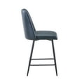 thumbnail image 5 of Jofran Maddox Mid-Century Modern Faux Leather Upholstered Counter Height Barstool (Set of 2), 5 of 8