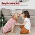 thumbnail image 3 of Qbleev Recovery Suit, Wound Protection, Stretchy Cotton, Unisex, Dog Apparel, Blue, Medium, 3 of 7