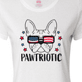 thumbnail image 4 of Inktastic Pawtriotic with French Bulldog in American Flag Sunglasses Women's T-Shirt, 4 of 5