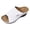 White, variant on Rokment Womens Orthopedic High Heels Dressy Sandals Comfortable Arch Support Wedge Heeled Slip on Fashion Casual Leather Open Toe Platform Wedge Walking Dress Slides Summer Shoes Beige Size 6