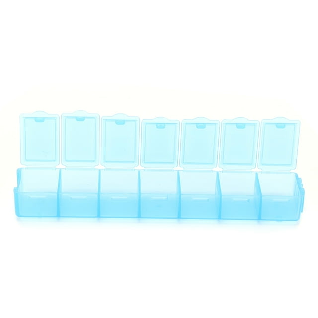 Divide Storage Box Finishing Box Container Rectangular Compact Sealed Packing Box Plastic Box Travel Masonry Painting 7 Grid Double Small Palettes