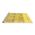 thumbnail image 2 of Ahgly Company Machine Washable Indoor Round Abstract Yellow Modern Area Rugs, 8' Round, 2 of 4