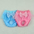 thumbnail image 2 of PENGXIANG Pet Dogs Washable Breathable Physiological Pants for Female Male Dogs Reusable Diaper Blue Pink, 2 of 6