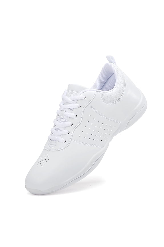 Cheer Shoes for Women White Cheerleading Athletic Dance Shoes Flats Girls Walking Sneakers