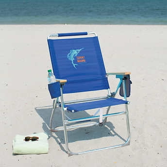 Tommy Bahama Hi Boy Beach Chair Blue Walmart Com Tommy Bahama Hi Boy Beach Chair Blue Walmart Com