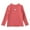 Red, variant on KAUOD Girls Long Sleeve Shirt Cute Lettuce Edge Trim Basic Layering T-Shirt Tops Kids Solid Color Slim Fit Tee Blouse