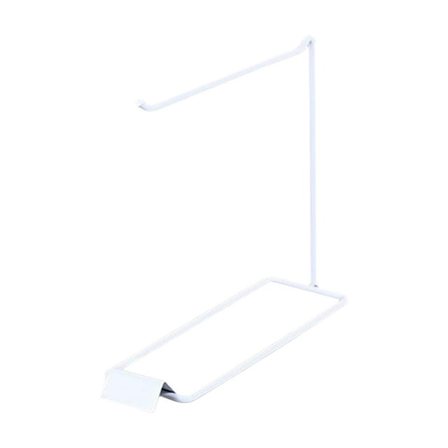 Milaget Organisateur de Bijoux de Comptoir sur Pied Moderne Support en Fer Suspendu 1 Rangée Blanc