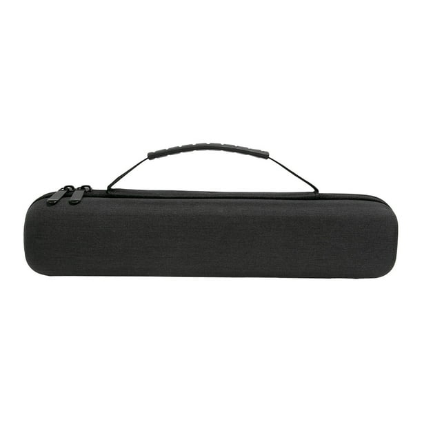 Bolsa de viaje para rizador de pelo, bolsa de transporte rígida para plancha alisadora Negro