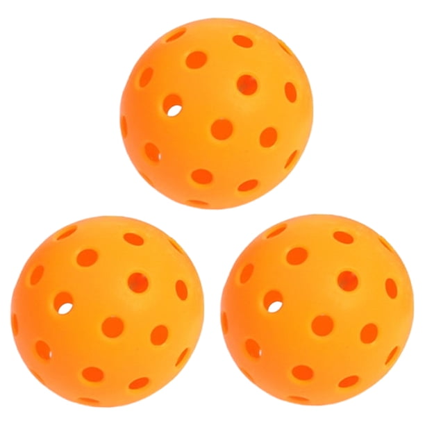 Pelotas Entrenamiento Plástico Pelota Golf Pickleball Con Orificio para Ejercicio (3 Pelotas)