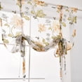 thumbnail image 5 of Cortina de ventana romana con flor de peonía transparente para cocina, cenefa, cortinas de gasa semitransparentes, tratamiento de ventana kenally JJ23234-05, 5 of 5