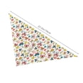 thumbnail image 3 of Naloa Butterfly Flowers Dog Bandanas 1PC Washable Triangle Dog Scarfs Premium Durable Fabric, for Small Medium Large Dogs and Cats, 3 of 6