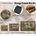 thumbnail image 2 of Vintage Carved Gold Frame Canvas Wall Art Classical Nature Landscape Painting Picture Wall Decor Rustic Cottage Garden Poster Print Artwork for Bedroom Living Room Office Home Decoration, 2 of 17
