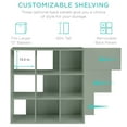 thumbnail image 4 of Best Choice Products 9-Cube Bookshelf, 13.5in Display Storage System, Organizer w/ Removable Back Panels - Sage, 4 of 9