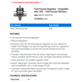 thumbnail image 2 of Fuel Pressure Regulator - Compatible with 1992 - 1995 Porsche 968 Base 1993 1994, 2 of 2