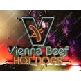 thumbnail image 4 of Queen Sense 24"x20" Vienna Beef Hot Dogs LED Sign Light Neon Signs With Dimmer Party Home Wall Decor Lights W124VBHD-XLED, 4 of 4
