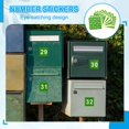 thumbnail image 6 of Uxcell 2" Consecutive Number Stickers 1 Set Self Adhesive Number Decals Green, 6 of 6