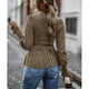 thumbnail image 4 of Top elegante de manga larga, blusa de mujer con cuello redondo, blusa femenina de manga larga, blusa de mujer True Excellence, 4 of 6