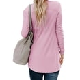 thumbnail image 3 of Hanerdun Women Button-Down Cardigan Sweaters Female Cardigan Outerwear Pink M, 3 of 5