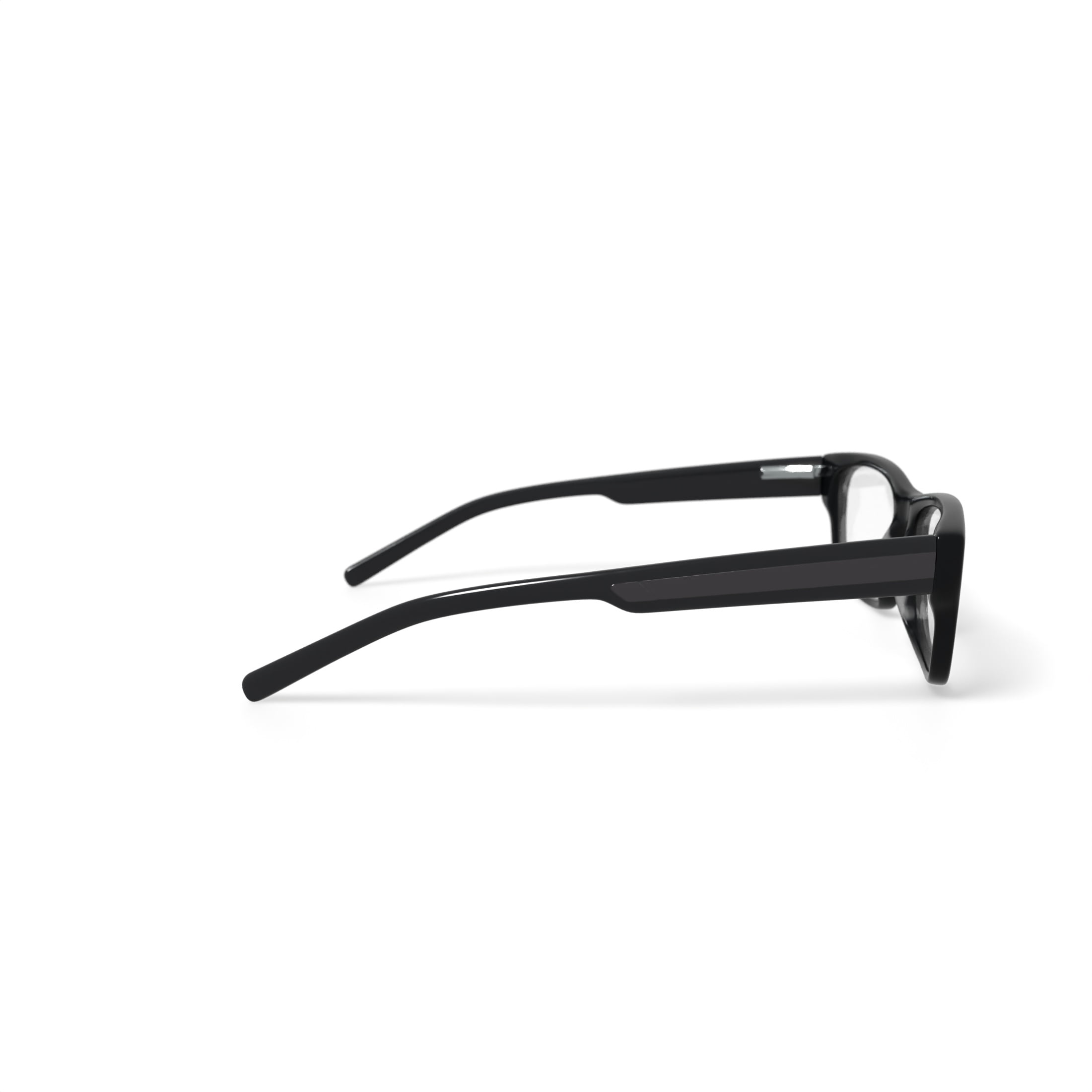 Walmart FM14086 Men's Rectangular Prescription Eyeglasses with Case, Black