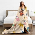 thumbnail image 5 of DouZhe Ultra-Soft Micro Fleece Lightweight Flannel Bed Blanket, Cute Dogs Funny Puppy Print Cozy Warm Throw Blankets, 50"x40", 5 of 7