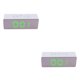 thumbnail image 4 of Scienceny Reloj despertador Digital LED, dispositivo con función de repetición de alarma, 12H, 24H, termómetro interior, relojes electrónicos con USB No.03 2piezas Scienceny CBP032186, 4 of 6