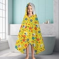 thumbnail image 6 of Fairy Princess Flower Pattern Hooded Bath Towel，60"x35" for Ages 3 To 12 Kids, Quick Dry Lightweight Soft Microfiber Hood Beach Towel Cover Up for Kids, 6 of 7