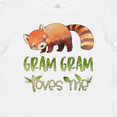 thumbnail image 4 of Inktastic Gram Gram Loves Me Cute Red Panda Boys or Girls Baby T-Shirt, 4 of 5