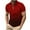 Red, variant on WREESH Men's Gradient Zippered T-Shirt Casual Printed Short Sleeve Henley with Turn Down Collar a Modern Top with Zipper Detail and Gradient Style Red