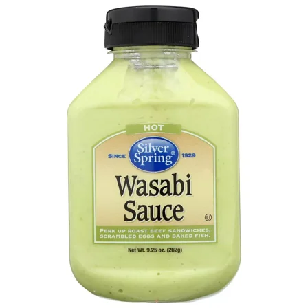 Pack of 9, Silver Springs Wasabi Sauce, 9.25 oz