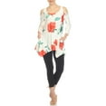 thumbnail image 2 of White Mark Fashion Casual Scoop Neck Floral Blouse & Top, Women's & Women's Plus, 2 of 5