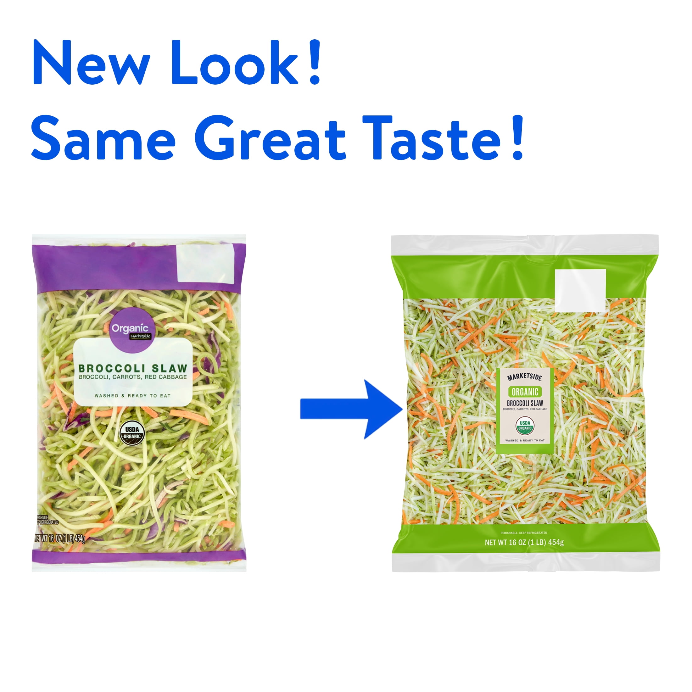 Marketside Organic Fresh Broccoli Slaw, 16 oz