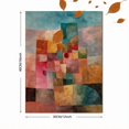 thumbnail image 3 of Qisvanset Geometric Patchwork Abstract Canvas Print 12x16 Inch Dining Room Art, 3 of 8