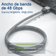 thumbnail image 3 of Cable Hdmi 2.1 Vídeo 4k 120hz 8k 60hz Ps5 Ps4 Xbox Gris 3 Metro, 3 of 5