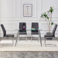 thumbnail image 3 of 4Pcs Modern Dining Chairs with Faux Leather Padded Seat,Kitchen Dining Chairs,Living Room Chairs with High Back Padded Seat,Dining Room Side Chairs with Metal Legs, 3 of 9
