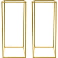 thumbnail image 3 of Miumaeov 2Pcs 60cm/3ft Flower Floor Stand Gold Metal Vase Column Flower Plant Holder Flower Arrangement for Wedding Party Centerpieces, 3 of 8