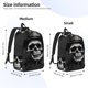 thumbnail image 2 of Fotbe Black White Hat Skull Mochila de Lona con Estampado, Mochila Duradera, Mochila Versátil de Alta Calidad, Mochila Compacta Vintage-Small, 2 of 5