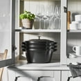 thumbnail image 5 of Staub 4 Piece Matte Black Stackable Cast Iron Cookware Set, 5 of 10