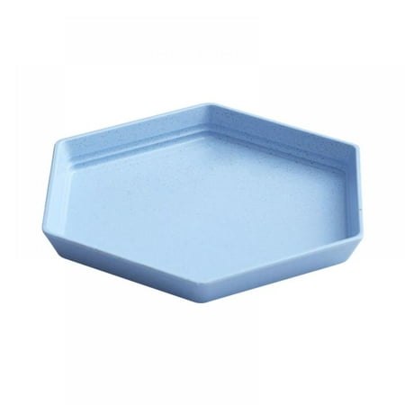 

Tray Hexagon Wheat Straw Materia Tray Washed Colorful Breakfast Tray