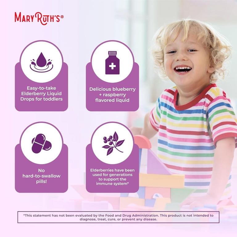 MaryRuth's Organic Elderberry Drops For Toddlers, Ages 1-3 photo 2