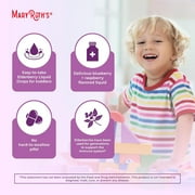 MaryRuths Elderberry Liquid Drops for Toddlers Ages 1 to 3, USDA Organic Herbal Supplement, Immune Support, Overall Health, Vegan, Unisex, 1 fl oz