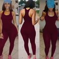 thumbnail image 2 of Henpk Jumpsuits For Women Dressy Plus Size Clearance Summer Womens Jumpsuits And Rompers Women Casual Sleeveless Romper Jumpsuit Club Bodysuit Long Pants Rd L Red L, 2 of 9