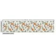 thumbnail image 3 of Fox Fabric by the Yard, Orange Silhouettes in Winter Forest Hand Drawn Style Flowers and Herbs, Decorative Upholstery Fabric for Sofas and Home Accents, Pale Grey Orange by Ambesonne, 3 of 5