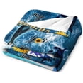thumbnail image 3 of Yibo Football Blanket Football Print for Couch Sofa Bed Stuff Decor Soft Cozy Fleece Plush Warm Flannel Bedding Blanket Sports Lover Gifts for Baby Boys Girls Kids Men Women Adults, 3 of 8
