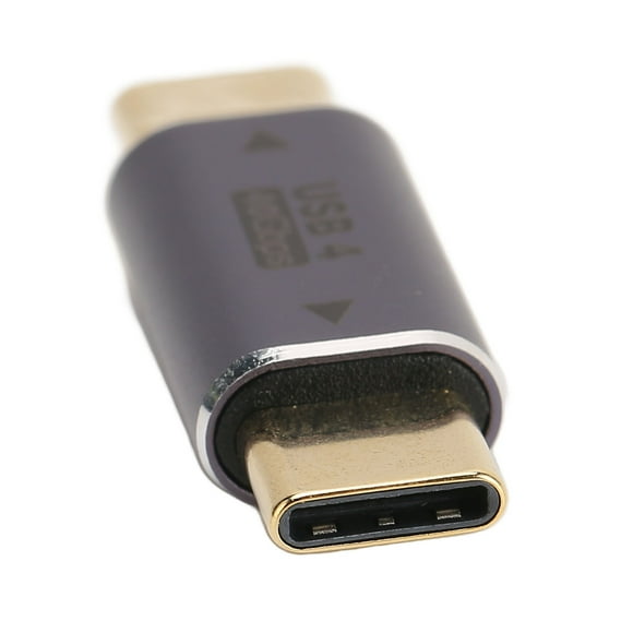 Type C Male To Male Adapter, 8K 40Gbps PD 100W High Speed Charging USB C Male To Male Adapter Plug and Play Gold Plated for Tablets