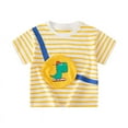 thumbnail image 3 of HAWEE T-Shirt Rayé pour Garçons Lot de 2, T-Shirt à Manches Courtes Col Rond Taille 2-7 Ans T-Shirt en Coton pour Tout-Petits, 3 of 6