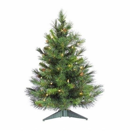 Vickerman 3' Cheyenne Pine Artificial Christmas Tree,